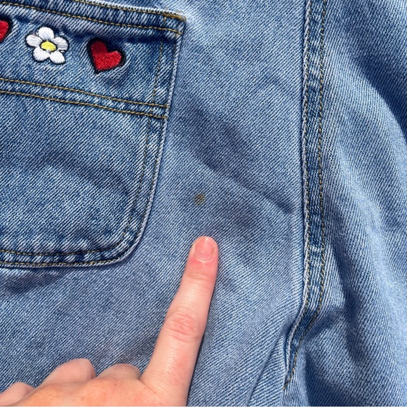 Vintage Looney Tunes Children’s denim overalls Size 7 1990s Kids unisex - Picture 8 of 9